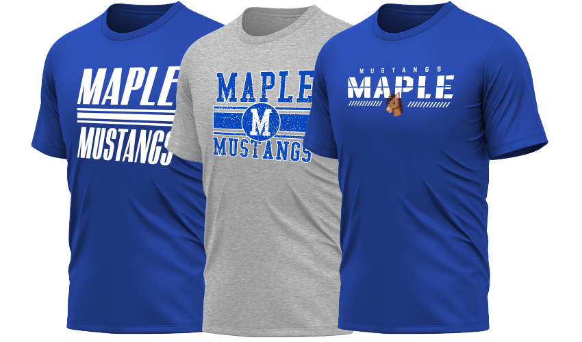 Maple spirit wear, Newbury Park, CA, Mustangs | 1st Place Spiritwear