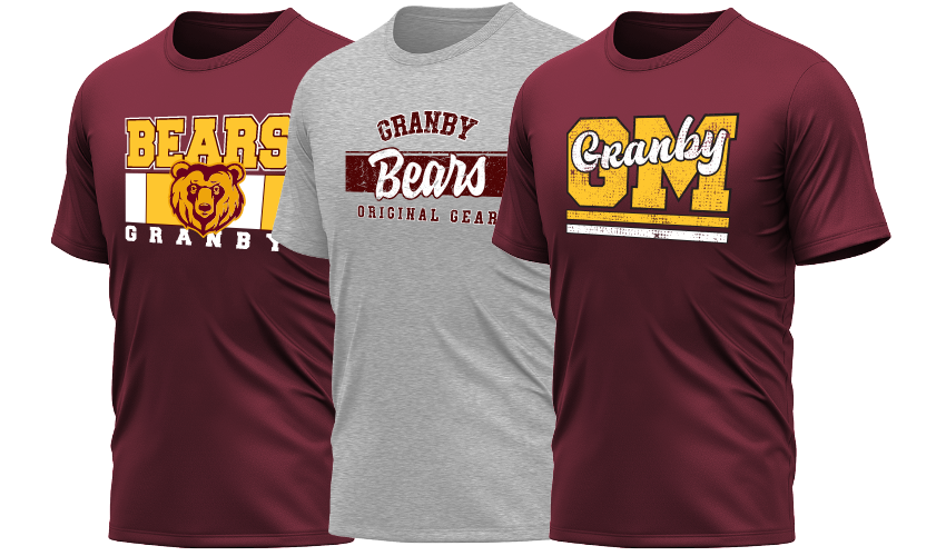 Granby spirit wear, Granby, CT, Bears | 1st Place Spiritwear
