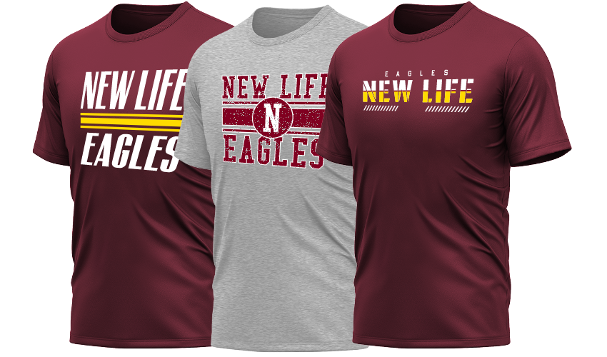 New Life spirit wear, Duluth, GA, Eagles | 1st Place Spiritwear
