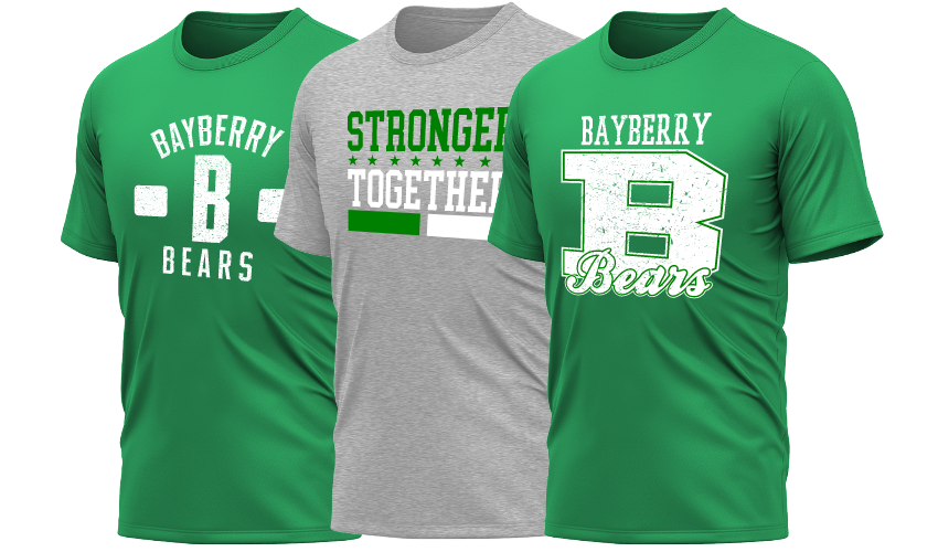 Bayberry spirit wear, Watchung, NJ, Bears | 1st Place Spiritwear